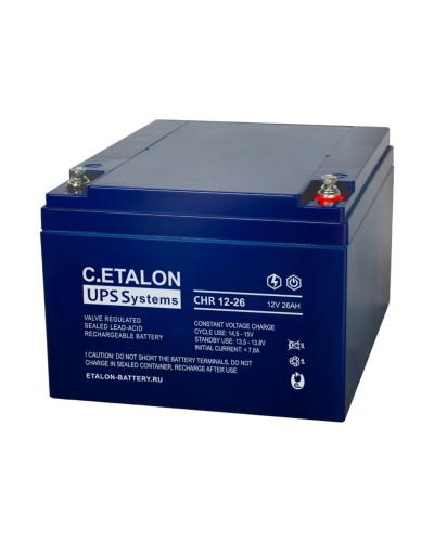 C.ETALON CHR 12-26. Аккумулятор герметичный свинцово-кислотный. ETALON в Ангарске
