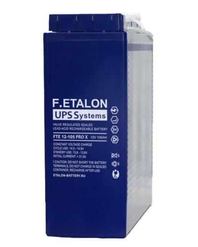 F.ETALON FTE 12-105 PRO X. Аккумулятор герметичный свинцово-кислотный. ETALON в Ангарске