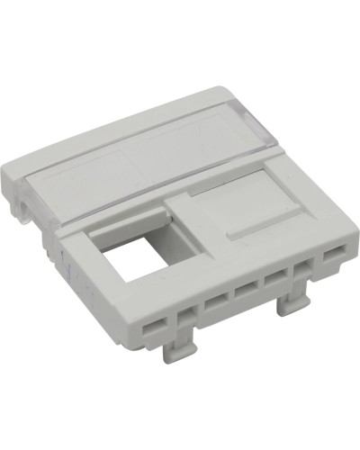 Вставка для 2-х модулей под RJ-45 кат.5e UTP, белая (45971 SBR): Вставка для 2-х модулей в Ангарске