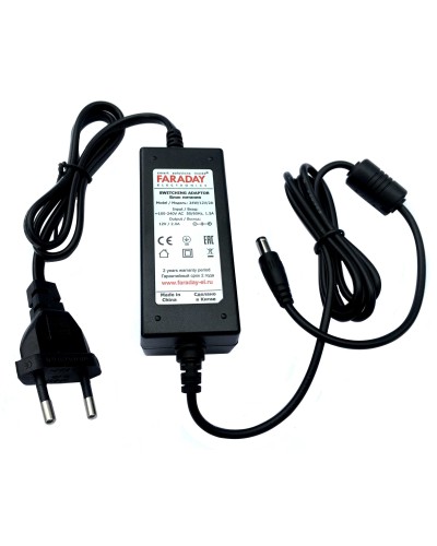 24W/12V/2A. Импульсный блок питания в пластиковом корпусе. FARADAY в Ангарске