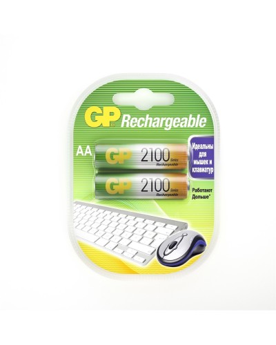 GP 210AAHC AA (GP 210AAHC-2DECRC2), упак. 2 шт.. Перезаряжаемые аккумуляторы. GP Batteries в Ангарске