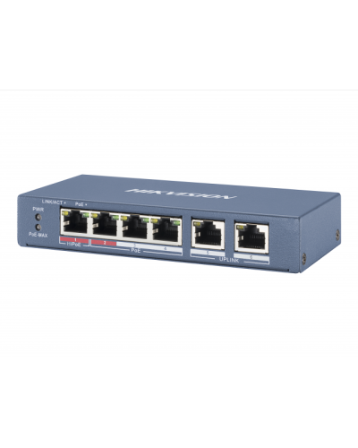DS-3E0106HP-E. Коммутатор с питанием POE. Hikvision в Ангарске