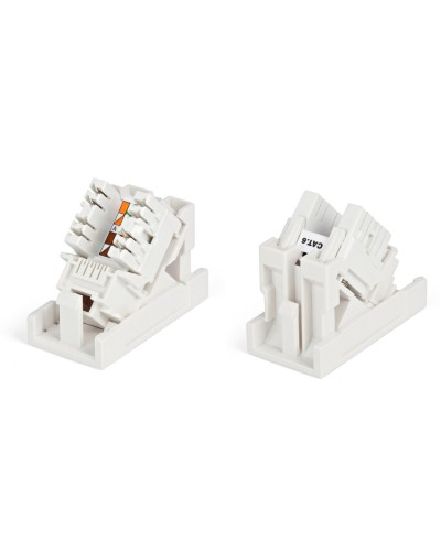 SIP2K-C6-M45-22.5. Вставка 45x22,5 с наклонным модулем RJ-45 категории 6. Hyperline в Ангарске