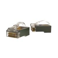PLEZ-8P8C-UA-C6-SH-100 (100 шт). Разъем RJ-45. Hyperline