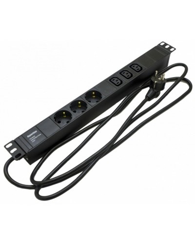 SHE19-3SH-3IEC-2.5EU. Блок розеток 19. Hyperline в Ангарске