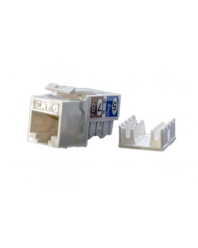 KJ9-8P8C-C6-90-WH. Вставка Keystone Jack RJ-45. Hyperline в Ангарске