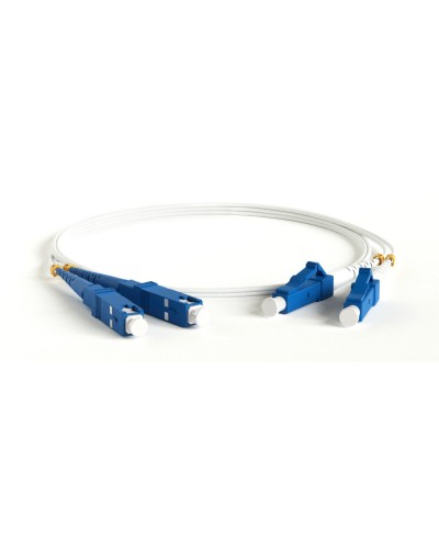FC-D2-9A1-LC/UR-SC/UR-H-3M-LSZH-WH. Патч-корд волоконно-оптический LC-SC. Hyperline в Ангарске