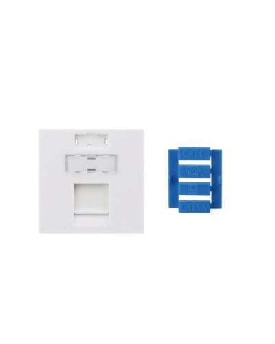 SIP3-1K-M45-45. Вставка 45x45 для 1 модуля Keystone Jack, со шторкой. Hyperline в Ангарске