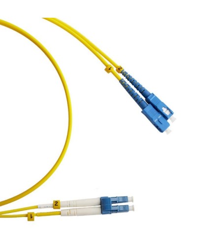 FC-D2-9-LC/UR-SC/UR-H-2M-LSZH-YL. Патч-корд волоконно-оптический LC/UPC-SC/UPC. Hyperline в Ангарске