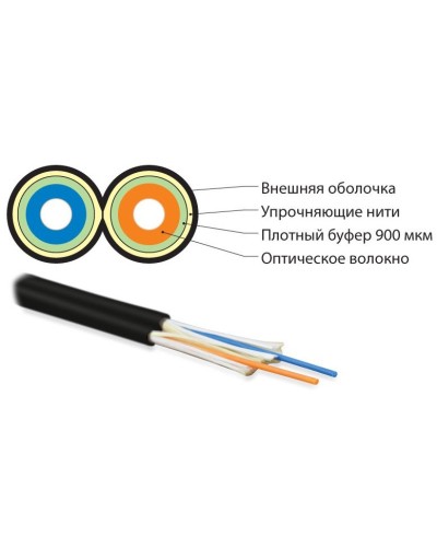 FO-D3-IN-50-2-LSZH-BK. Кабель волоконно-оптический многомодовый. Hyperline в Ангарске