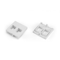 SIP2-2N-M45-45. Вставка 45x45 (аналог Mosaic) для 2х модулей формата Keystone Jack. Hyperline