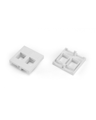 SIP2-2N-M45-45. Вставка 45x45 (аналог Mosaic) для 2х модулей формата Keystone Jack. Hyperline в Ангарске