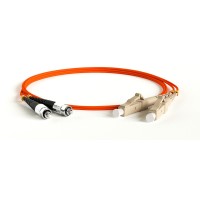 FC-D2-50-FC/PR-LC/PR-H-10M-LSZH-OR. Патч-корд волоконно-оптический многомодовый. Hyperline