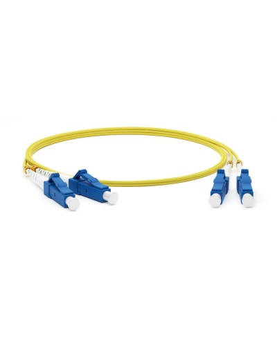 FC-D2-9-LC/UR-LC/UR-H-15M-LSZH-YL. Патч-корд волоконно-оптический одномодовый. Hyperline в Ангарске