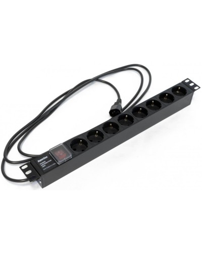 SHE19-8SH-S-2.5IEC. Блок розеток 19. Hyperline в Ангарске