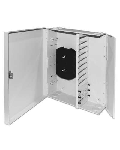 FO-WBX-12xSLT-W140H42-96UN-GY. Кросс оптический настенный. Hyperline в Ангарске