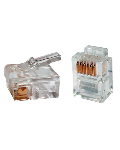 PLUG-6P6C-P-C2-100 (100 шт). Разъем RJ-12. Hyperline в Ангарске