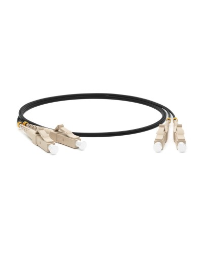 FC-D2-50-LC/PR-LC/PR-H-1M-LSZH-BK. Патч-корд волоконно-оптический многомодовый. Hyperline в Ангарске