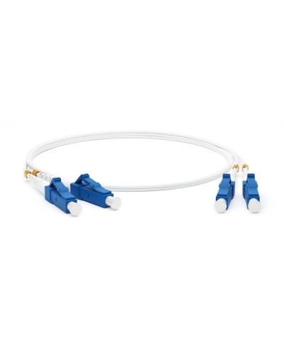 FC-D2-9A1-LC/UR-LC/UR-H-2M-LSZH-WH. Патч-корд волоконно-оптический одномодовый. Hyperline в Ангарске