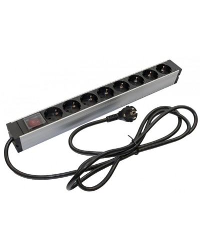SHZ19-8SH-S-2.5EU. Блок розеток 19. Hyperline в Ангарске