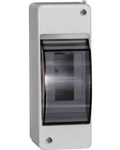 Корпус пластиковый КМПн 2/2 IP30 белый KREPTA 3 (MKP42-N-02-30-20). Щиток модульный с прозрачной дверцей, настенный. IEK в Ангарске