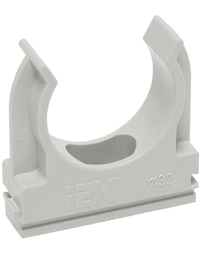 Держатель с защёлкой D20 серый ELASTA (100 шт) (CTA10D-CF20-K41-100). Держатель с защёлкой. IEK в Ангарске