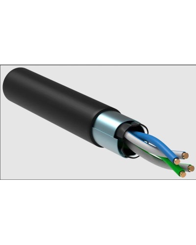 GENERICA F/UTP 5E 24AWG 2PR LDPE 1м черный 305м (BC3-C5E02-339-305-R-G). Кабель «витая пара» (LAN) для структурированных систем связи. IEK в Ангарске