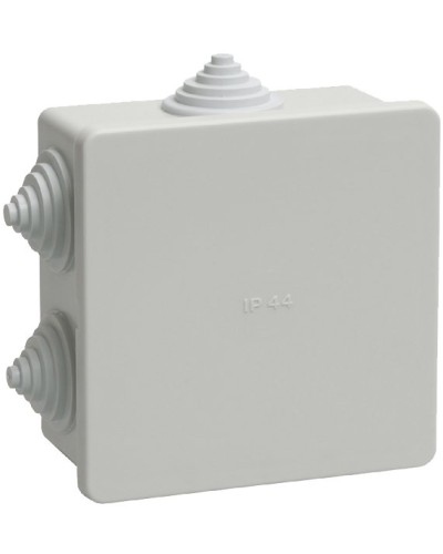 Коробка распаячная КМ41235 85х85х40 открытой проводки IP44 6 гермовводов серая (UKO11-085-085-040-K41-44). Коробка распаячная безгалогенная (HF). IEK в Ангарске