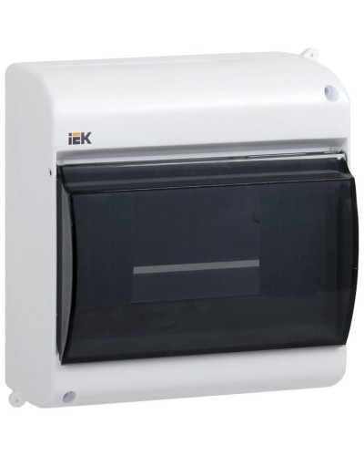 Корпус пластиковый КМПн 2/6 IP30 белый KREPTA 3 (MKP42-N-06-30-09). Щиток модульный с прозрачной дверцей, настенный. IEK в Ангарске
