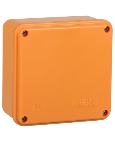 Коробка распаячная огнестойкая ПС 100х100х50 6P 6мм² IP44 гладкие стенки (UKF20-100-100-050-6-6-09). Коробка распаячная огнестойкая безгалогенная (HF). IEK в Ангарске