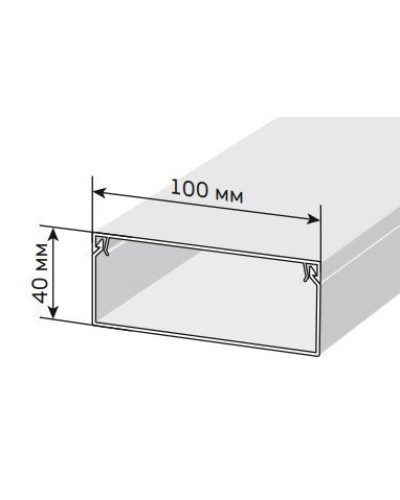 Короб 100х40 ЭЛЕКОР (CKK10-100-040-1-K01). Кабель-канал с двойным замком. IEK в Ангарске