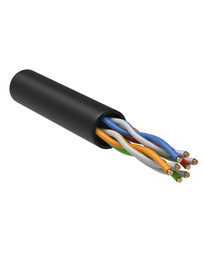 GENERICA U/UTP кат.5E 24AWG 4 пары LDPE черный (BC3-C5E04-139-305-R-G). Кабель «витая пара» (LAN) для структурированных систем связи. IEK в Ангарске
