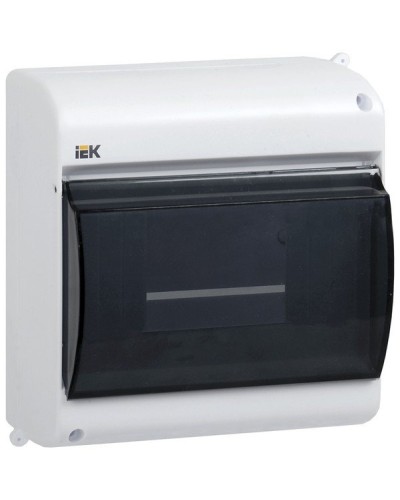 Корпус пластиковый КМПн 2/4 IP30 белый KREPTA 3 (MKP42-N-04-30-12). Щиток модульный с прозрачной дверцей, настенный. IEK в Ангарске