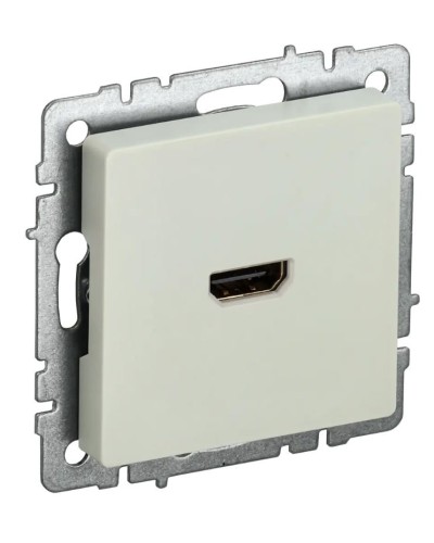 Розетка HDMI РHDMI-0-БрКр бежевый BRITE (BR-H10-K10). Розетка HDMI. IEK в Ангарске