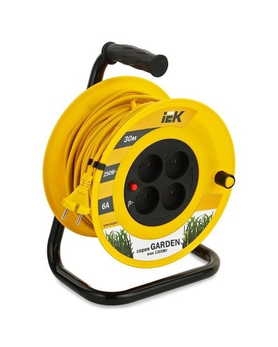 УК30 4 места, 30м (WKP23-06-04-30). Удлинитель на катушке Garden. IEK в Ангарске