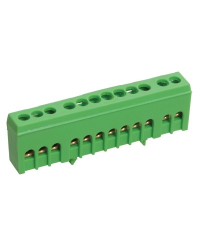 Шина PE земля ШНИ-6х9-10-К-З (YNN10-69-10KD-K06). Шина в корпусном изоляторе на DIN-рейку. IEK в Ангарске