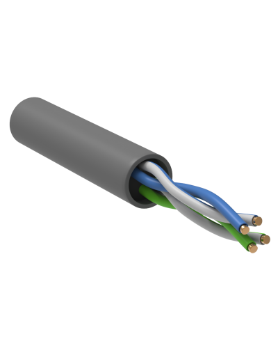 GENERICA U/UTP кат. 5E 100МГц 2 пары PVC INDOOR серый (BC1-C5E02-111-100-G). Кабель «витая пара» (LAN) для структурированных систем связи. IEK в Ангарске