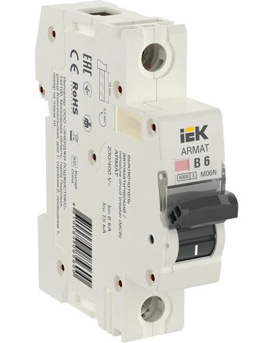 M06N 1P B 6А 6кА ARMAT (AR-M06N-1-B006). Автоматический выключатель. IEK в Ангарске