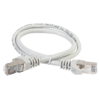 GENERICA Патч-корд кат.5E FTP 1м серый (PC01-C5EF-1M-G). Патч-корд медный. IEK