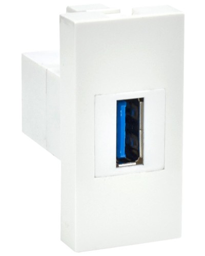 Розетка USB A 3.0 PRIMER РКЮ-10-00-П белый IEK (PR-KK40D-RU-0-1-A3-K01). Розетка USB. IEK в Ангарске