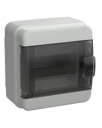 Корпус пластиковый КМПн-6 IP65 TEKFOR (TF5-KP72-N-06-65-K03-K02). Корпус модульный пластиковый черная прозрачная дверь. IEK в Ангарске