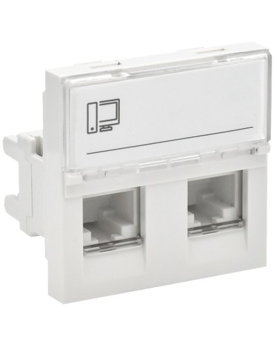 Розетка RJ45 кат.6 PRIMER РКИ-22-00-П-6 белый IEK (PR-KK40D-RI-0-2-2C06U-K01). Розетка RJ-45. IEK в Ангарске