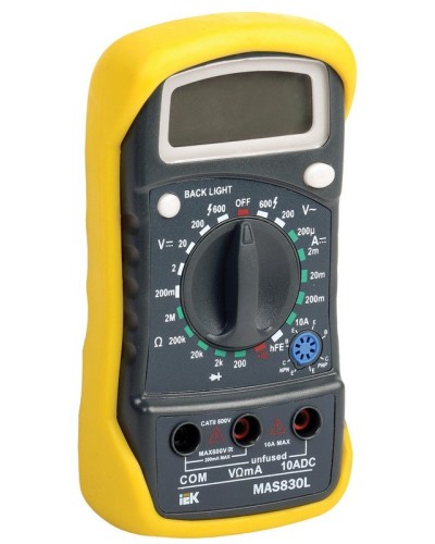 Мультиметр цифровой Master MAS830L (TMD-3L-830). Мультиметр цифровой. IEK в Ангарске