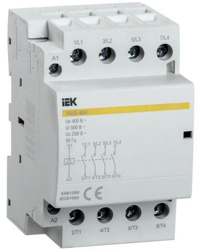 Контактор модульный КМ25-40М AC/DC (MKK21-25-40). Контактор модульный. IEK в Ангарске