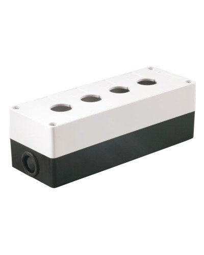 Корпус КП104 для кнопок 4 места белый (BKP10-4-K01). Корпус для кнопочных постов. IEK в Ангарске