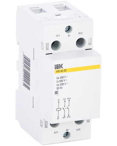 Контактор модульный КМ40-20 AC (MKK11-40-20). Контактор модульный. IEK в Ангарске