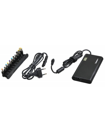 Блок питания Ippon SD90U автоматический 90W 15V-19.5V 11-connectors 4.5A 1xUSB 2.1A, LCD индикатор (705053). Блок питания. Ippon в Ангарске