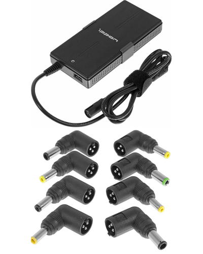 Блок питания Ippon S65U автоматический 65W 15V-19.5V 11-connectors 3.5A 1xUSB 2.1A, LED индикатор (651781). Блок питания. Ippon в Ангарске