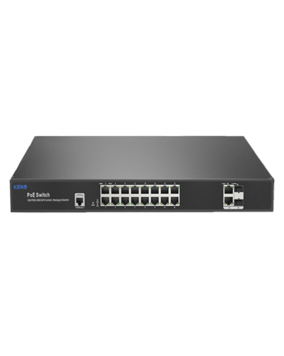 KN-SW1602SFP/M2. Коммутатор с питанием по PoE. KENO в Ангарске