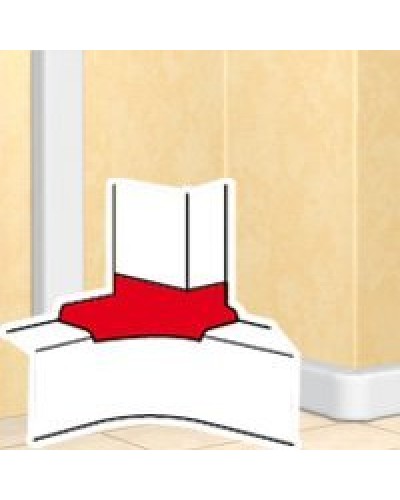 Отвод угловой для короба DLP 35х80/105, 50х80/150 (010763): Отвод угловой в Ангарске